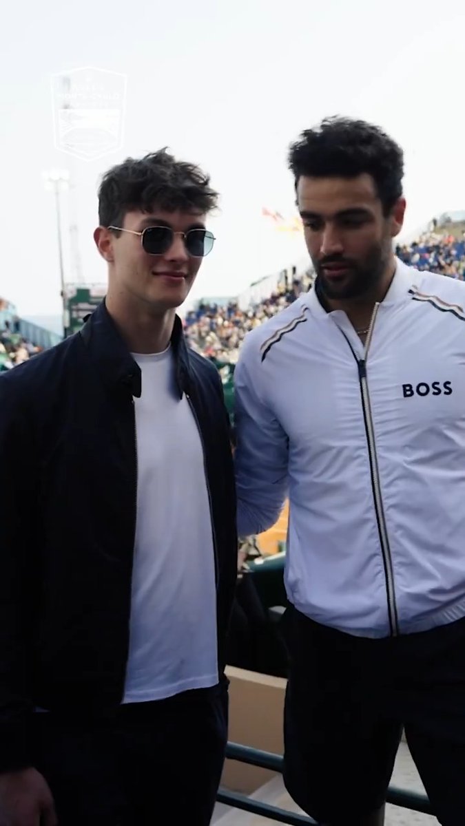 Post-match chats with Ollie Bearman &amp; Matteo Berrettini 🏎️ 🎾 @HaasF1team Matteo Berrettini #RolexMonteCarloMasters