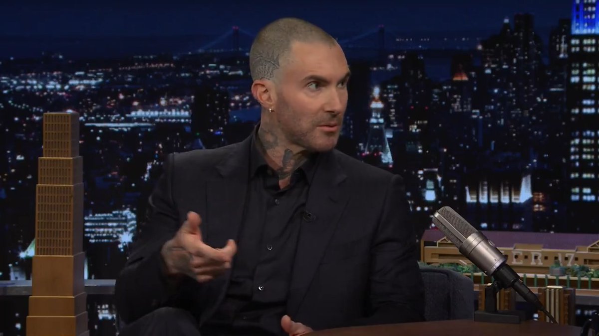 .Adam Levine shares how he and benny blanco wrote “Moves Like Jagger”! #FallonTonight