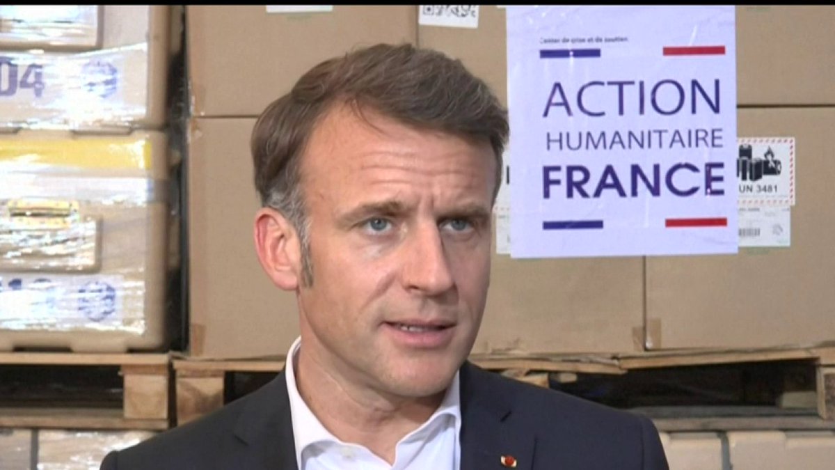 "La situation humanitaire est intenable et n'a jamais été aussi grave à Gaza" Emmanuel Macron, président français