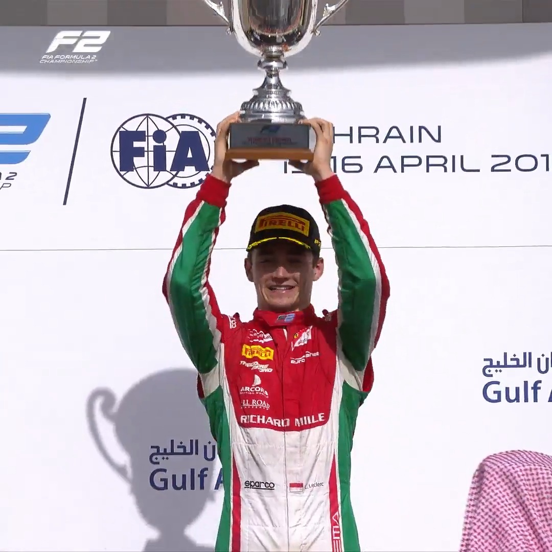 They said it was impossible, but then came Charles Leclerc 😏 Throwing it back to the Monegasque's brilliant strategy and drive in the 2017 Sprint Race ⏪ #F2 #BahrainGP