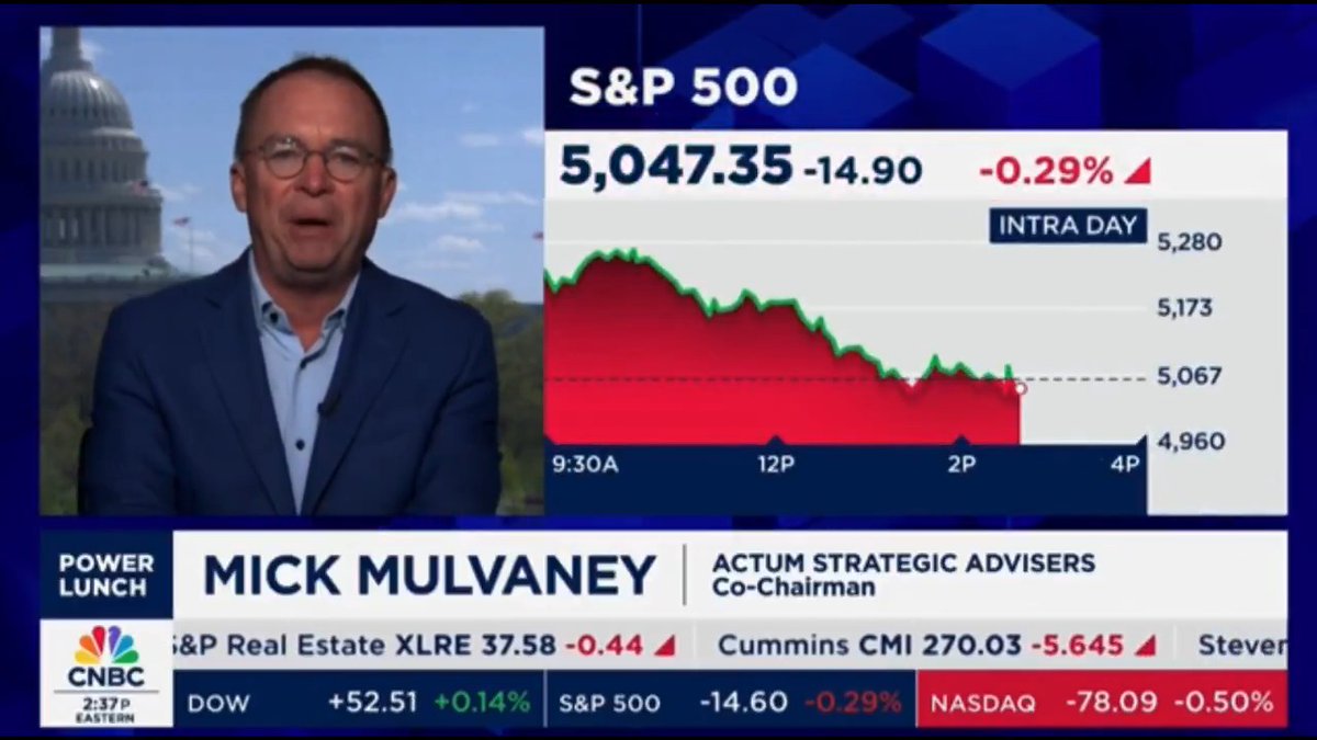 BREAKING: Former Trump Chief of Staff Mick Mulvaney sides with Musk regarding Trump advisor Peter Navarro: “I would have fired [Navarro] a long time ago. I would have fired him when he got caught making up his academic sources for his papers, with his Ron Vara imaginary friend."