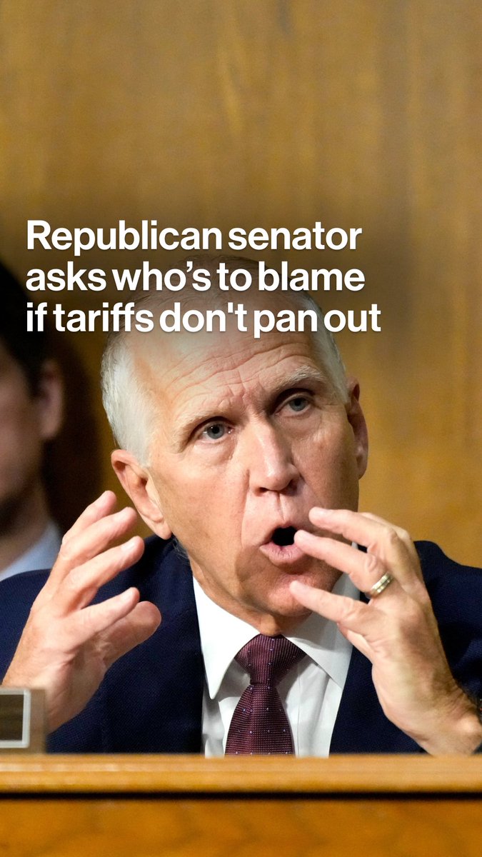 Republican Senator Thom Tillis expressed anxiety over the potential economic toll of Donald Trump’s global tariffs and pressed his trade representative at a Senate hearing Tuesday. “Whose throat do I get to choke if this turns out to be wrong?” he asked