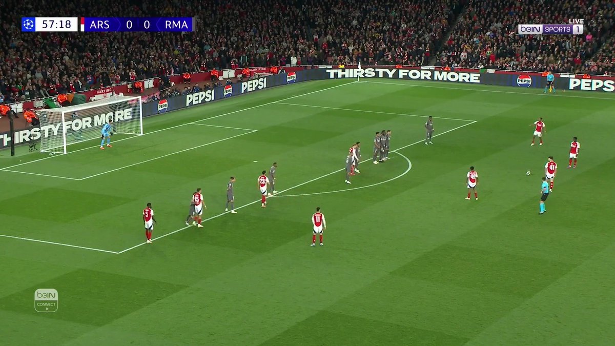 ديكلاين رايس يشعل المباراة بتسجيله هدفاً من تسديدة صاروخية #دوري_أبطال_أوروبا | #ارسنال_ريال_مدريد #UCL