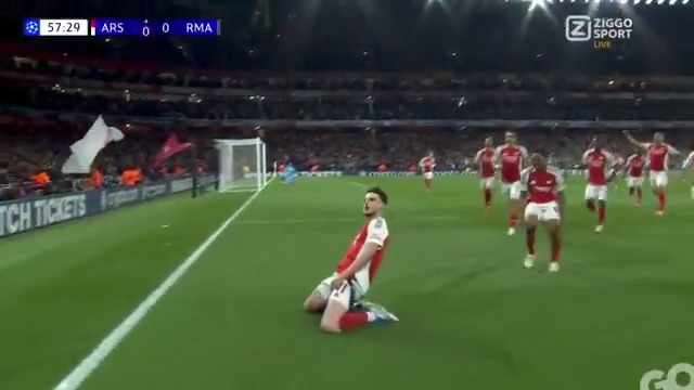 𝐙𝐎𝐎𝐎𝐎𝐎𝐎𝐎𝐎𝐎! DECLAN RICE! 😱 Wat. een. knal. 🚀 #ZiggoSport #UCL #ARSRMA