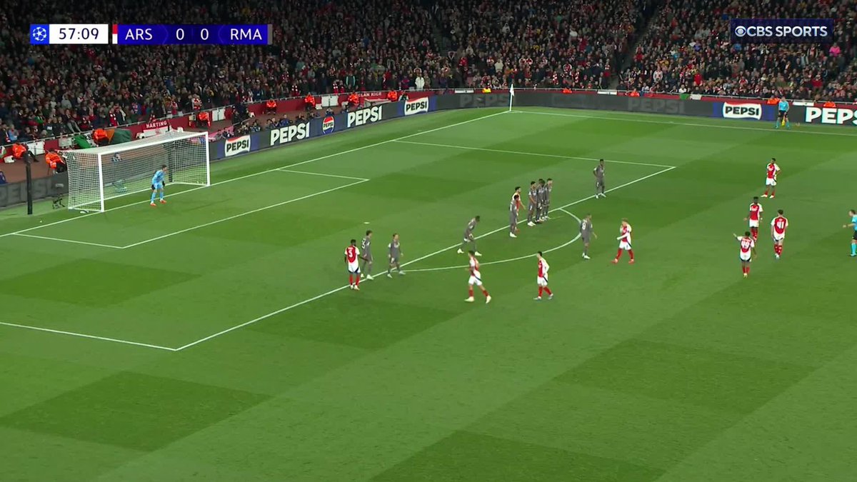 DECLAN RICE THAT IS INCREDIBLE. YOU WILL NOT SEE A BETTER FREEKICK THIS SEASON 🤯