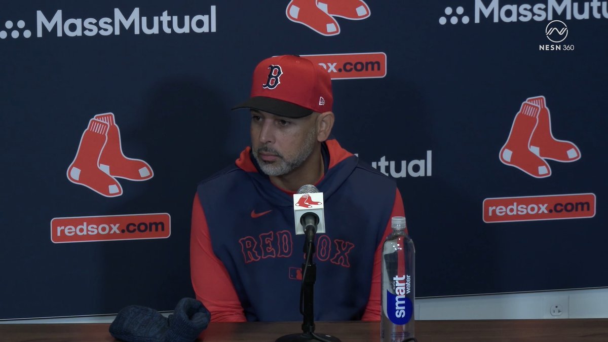 "We're very proud of him... he's saving lives. He should be nominated for the Roberto Clemente award and should win it." Alex Cora on Jarren Duran ❤️