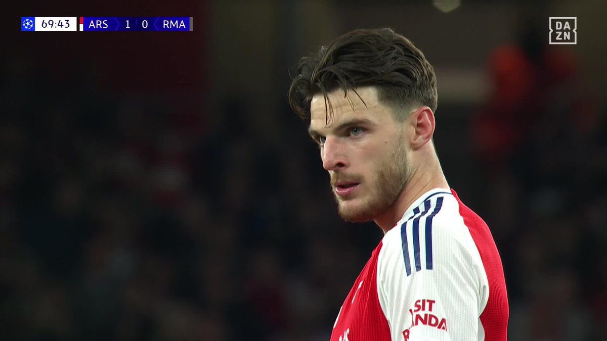 TWO FOR TWO 😱 Declan Rice scores ANOTHER FREE KICK!! Arsenal 2-0 Real Madrid Watch the #UCL live on DAZN in selected territories
