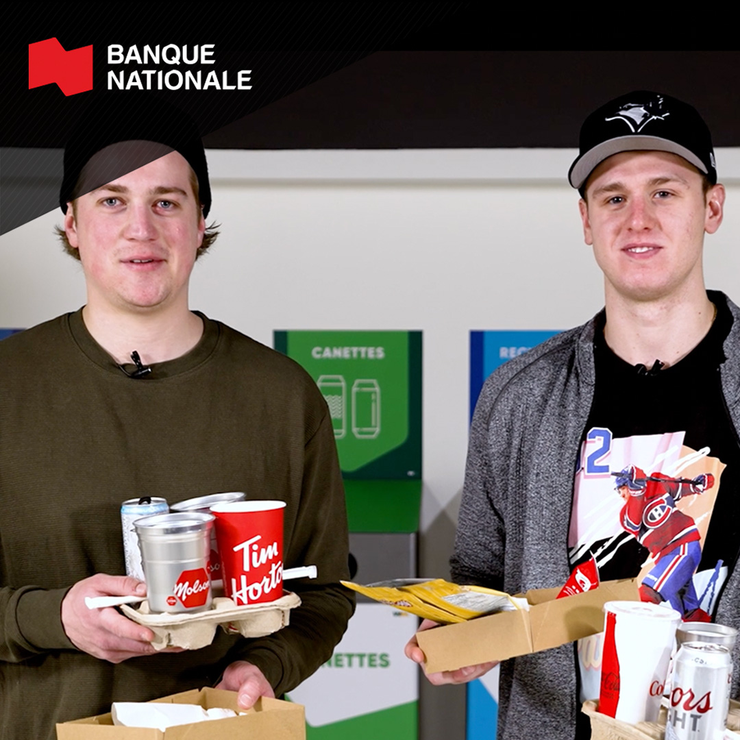 Les rois du tri ♻️🥅 Green kings #GoHabsGo | Banque Nationale | National Bank