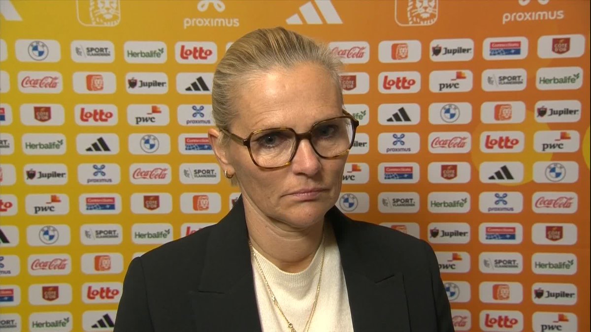 🗣️ "We started really sloppy... They exploited us... It wasn't good enough" Sarina Wiegman on what went wrong in Belgium... #ITVFootball | #UWNL | Katie Shanahan