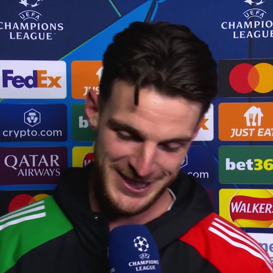 "They're magic moments, gonna sit with me forever; really, really special night" 🤩 An incredible night for Declan Rice, and for Arsenal - one that he, the club and the fans will not forget in a hurry ❤️ 🎙️ Becky Ives | 📺 TNT Sports &amp; discovery+ UK