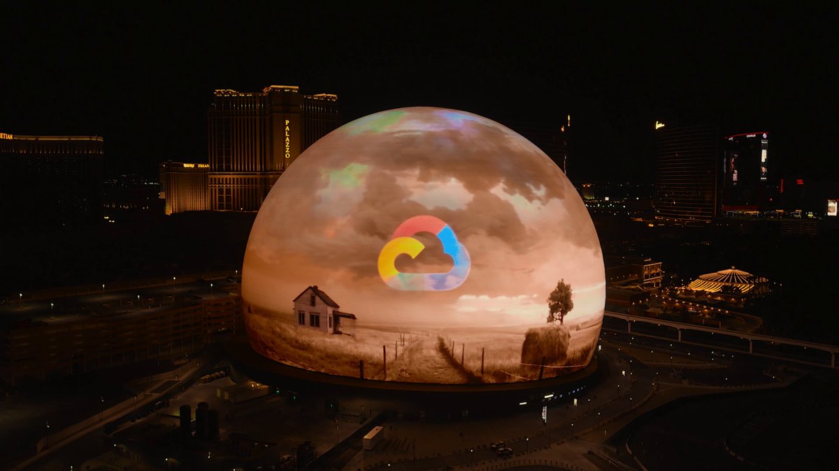 We're working with Sphere on a new AI technology partnership to help bring the groundbreaking The Wizard of Oz at Sphere to life using #generativeAI. Take a look; you're not in Kansas or Las Vegas anymore ↓