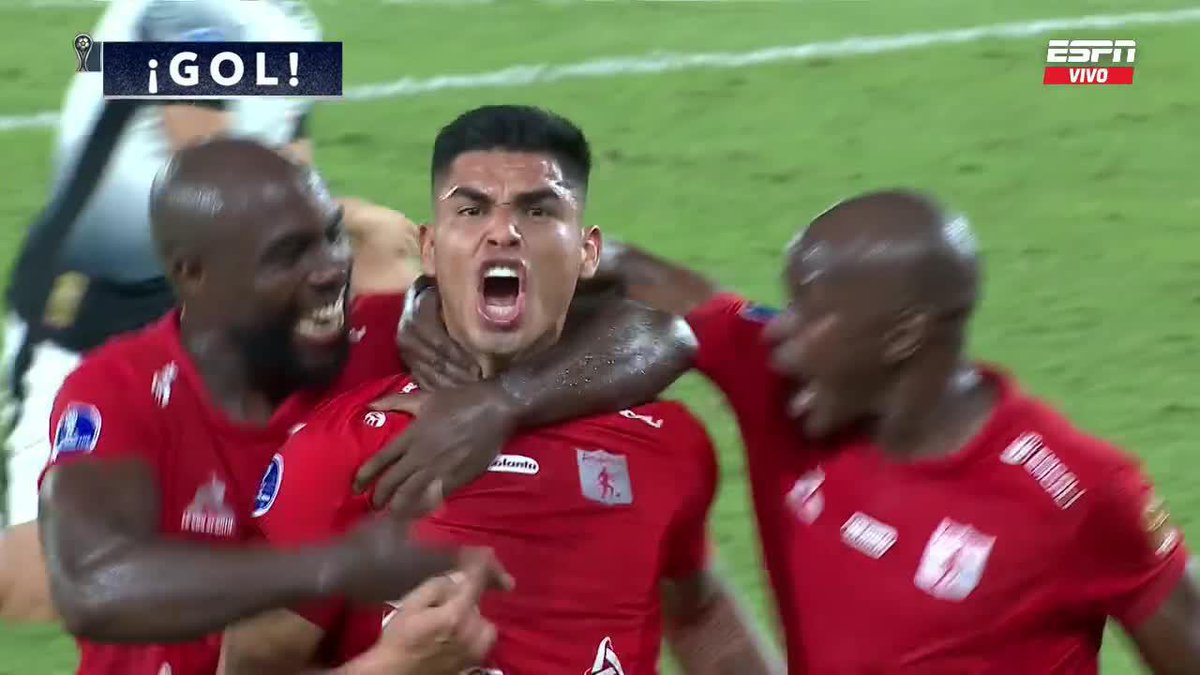 ¡GOOOOOOOOOOOOOOOOOOOOL del América! Luis Ramos y el primero de La Mechita en el Pascual América de Cali 1-0 Corinthians ▶️ Mira nuestros partidos de 🏆 Conmebol #Sudamericana en #DisneyPlus
