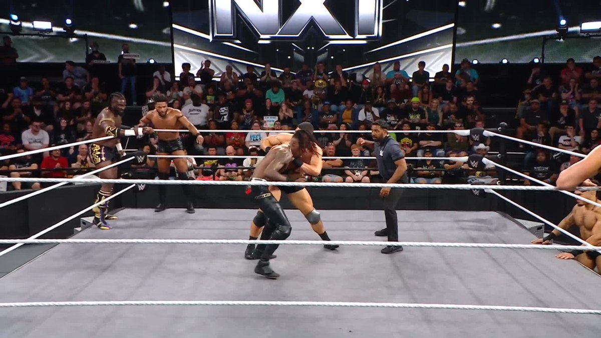 WOW! 🤯 Dion Lennox went UP for this Spinebuster! 😮💨 #WWENXT
