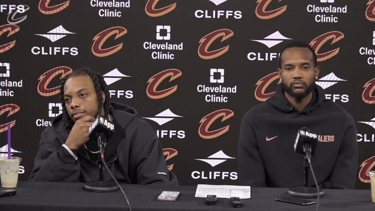 Darius Garland: “I can go on podcasts and do the same thing for my boy.” Evan Mobley: “Guy my size, my wingspan, my agility. You don't really see that. There's nobody close to that. People don't even go up on me in the paint.“ Darius Garland: “TALK YO TALK.”🗣️🗣️