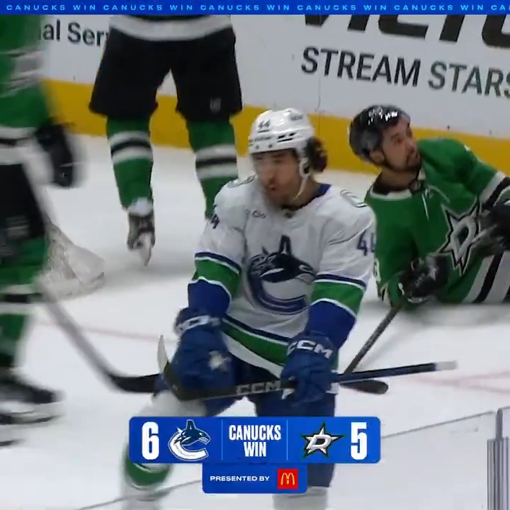COMEBACK COMPLETE ✅ #Canucks | McDonald's 🇨🇦