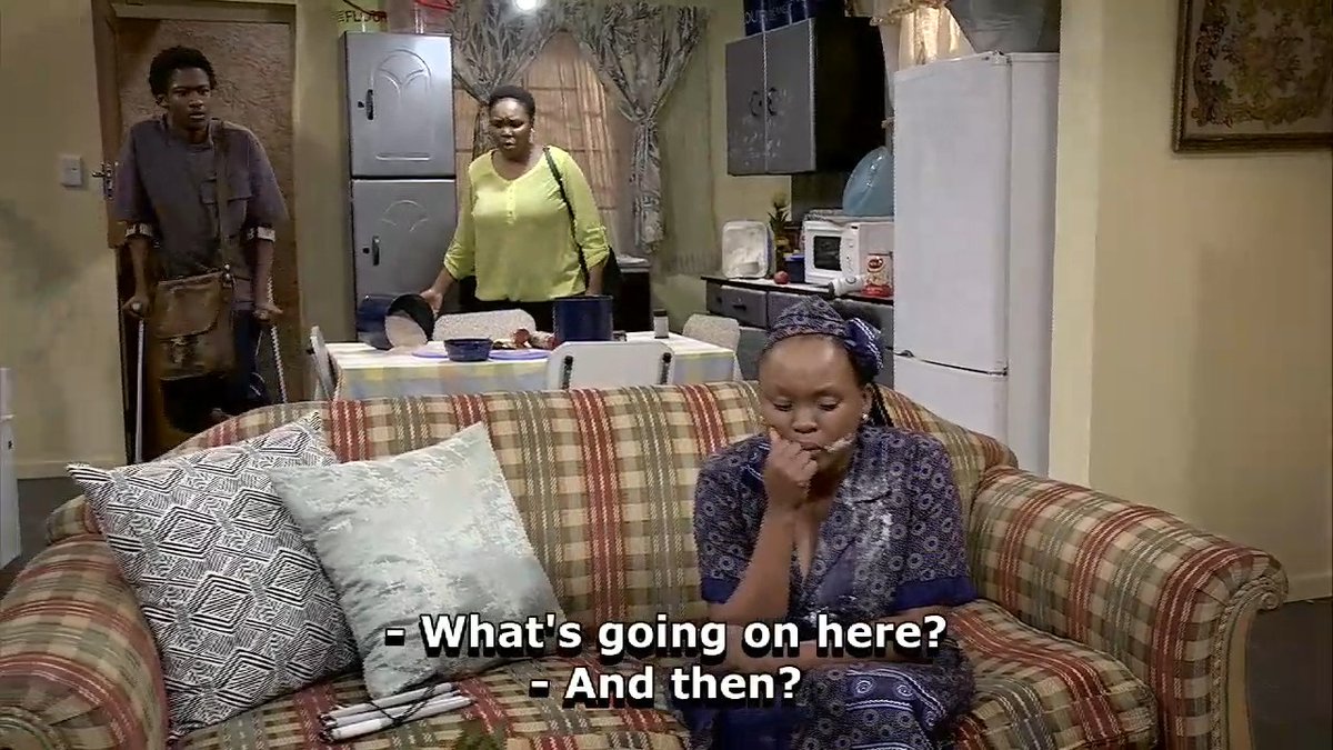 Ha di qale hee! 🙆🏽♀️ Bo mma ba tlo hlanya when she sees this! Poor Thoriso, she can't catch a break no matter what she does. #etvScandal