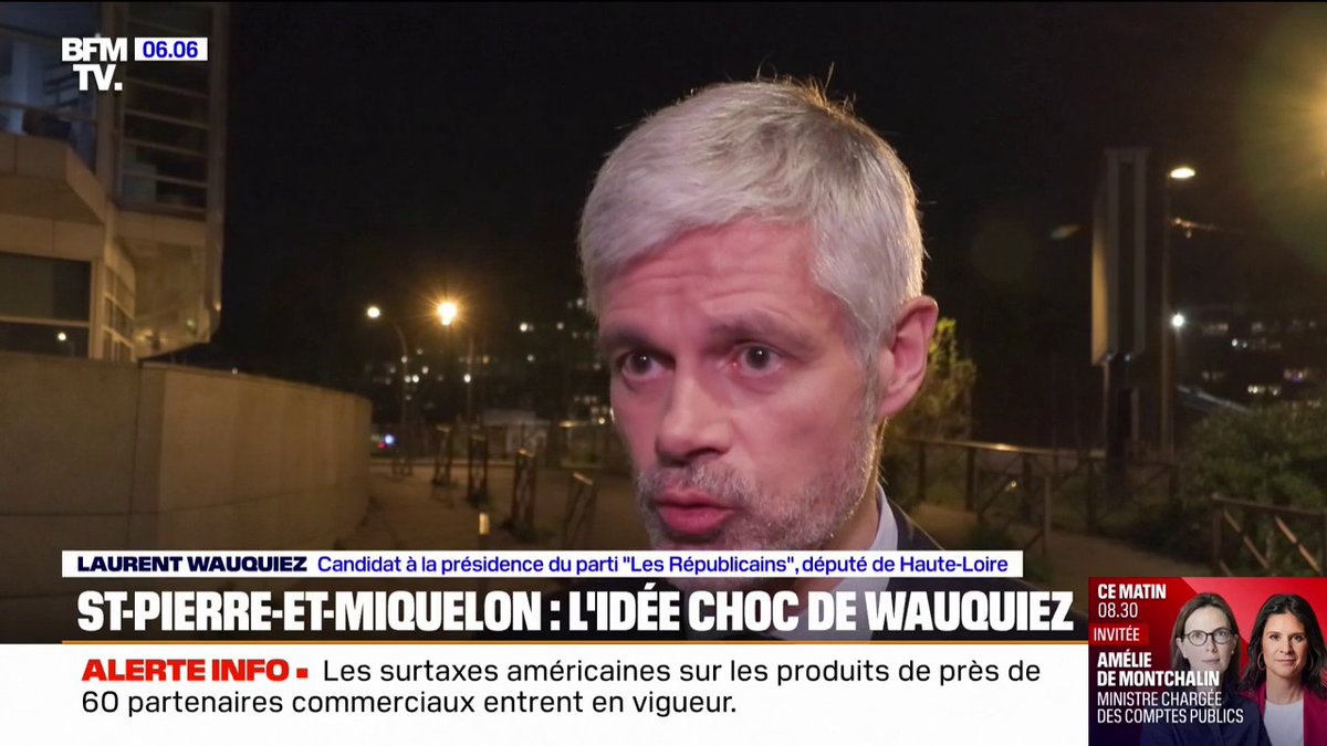 💬 "Une méthode de colon" Laurent Wauquiez veut "enfermer" les OQTF sur le territoire français de St-Pierre-et-Miquelon