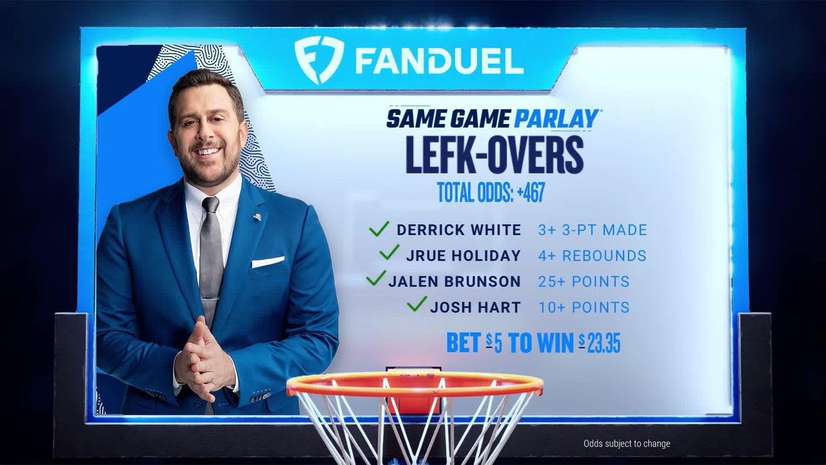 Lefkoe had to hit the celly after going up another parlay on Charles 🤣