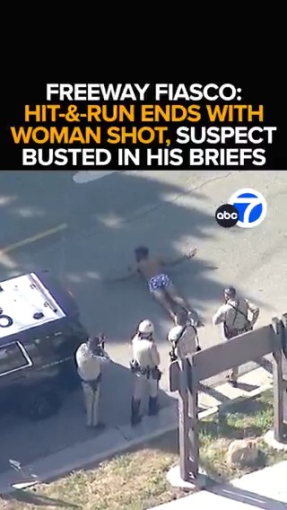 Chaos on the 134 Fwy. after suspects flee a hit-and-run crash, sparking a search in a nearby neighborhood. An armed woman comes out of a house and is shot. A suspect in underwear is arrested. @ABC7Leanne breaks down the wild scene. Tonight at 11 from ABC7.