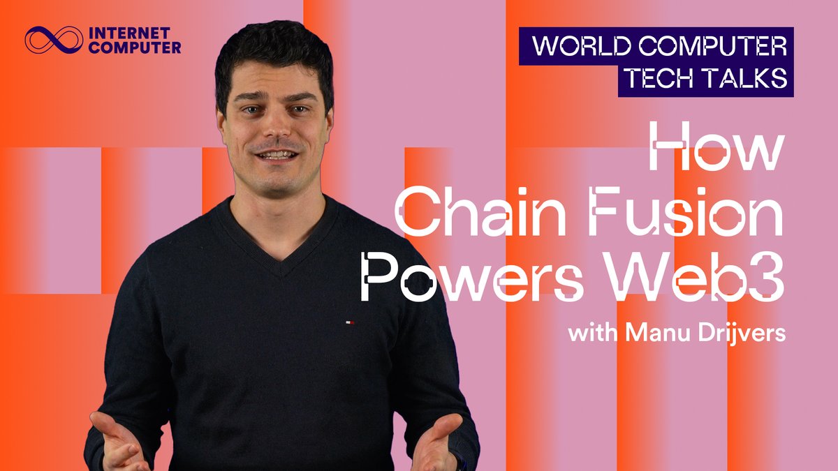 📢 NEW EPISODE: World Computer Tech Talks - How Chain Fusion Powers Web3 Manu ∞ reveals how the Internet Computer is breaking down blockchain barriers: 🔗 Smart contracts that interact with other blockchains ₿ Native Bitcoin integration 💼 Decentralized front-ends for any chain 🔄 Unified cross-chain experiences Discover how ICP is making Chain Fusion a reality: