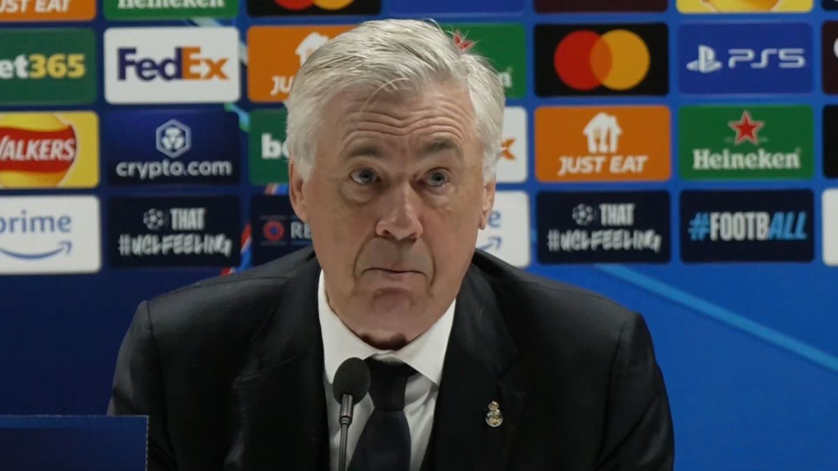 🗣️ "We have to believe" Carlo Ancelotti doesn't believe it's game over for Real Madrid in the Champions League despite going in to the second leg three goals behind Arsenal 🎙️