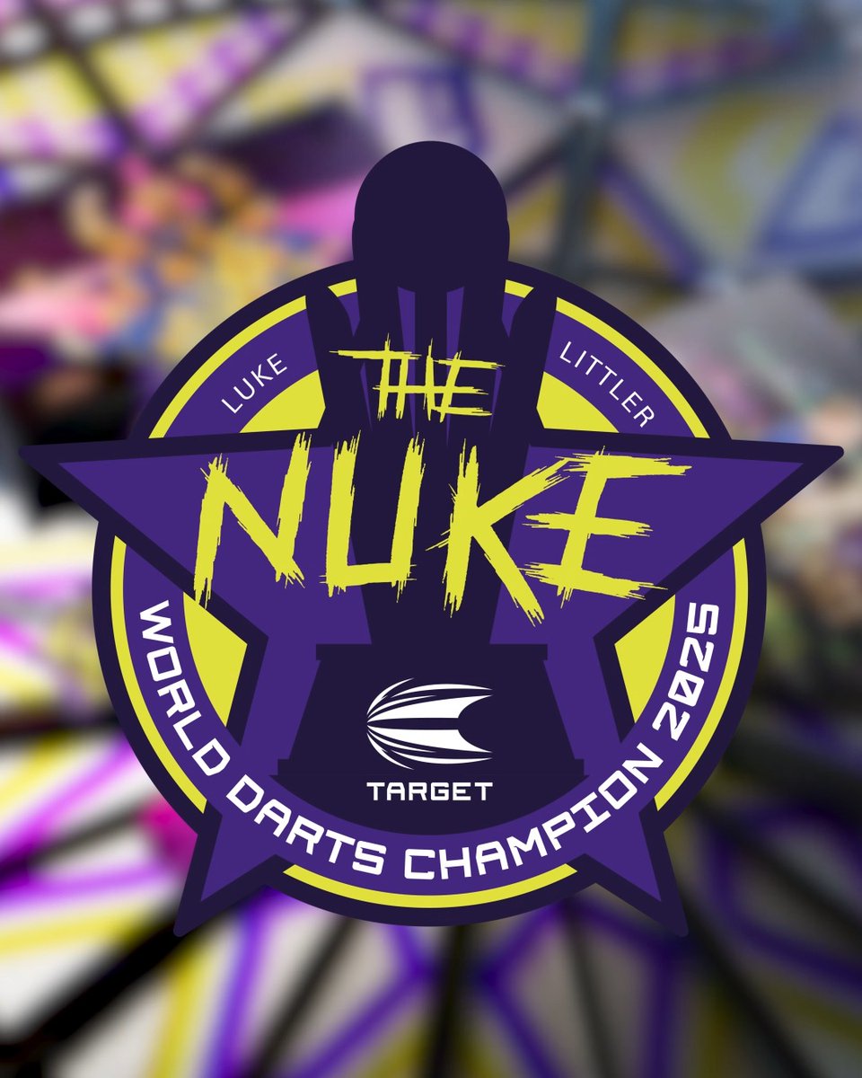 🏆 LUKE LITTLER WORLD CHAMPIONSHIP EDITION! 🏆 Introducing the stunning celebration of the youngest ever World Champion. Pepper that double 10, finish in style on double 16 - relive that incredible World Championship final. Featuring the pixel grip you expect from The Nuke but in a new themed colourway. Get your piece of history today! #TeamTarget #TheNukeWC