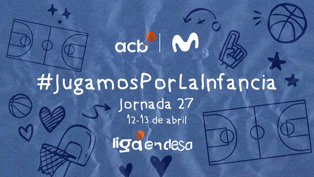 ✨ La jornada más especial de la temporada Niños y niñas serán los protagonistas de nuestro baloncesto este fin de semana, de la mano de Movistar España y la acb. En la J27 de la #LigaEndesa, #JugamosPorLaInfancia 🧒👧