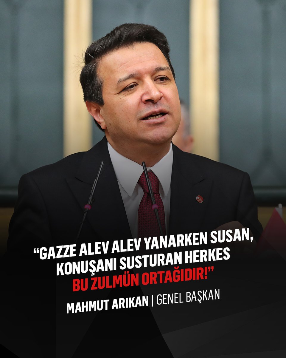 Gazze alev alev yanarken susan, konuşanı susturan herkes bu zulmün ortağıdır!
