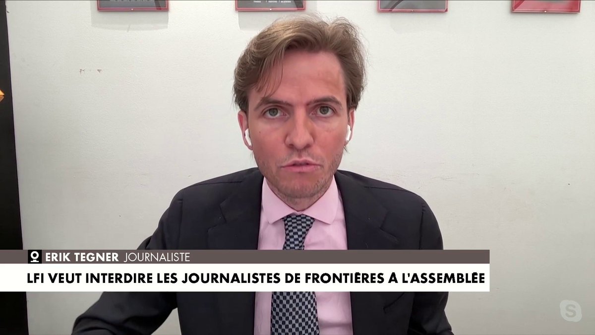 Erik Tegner revient sur la demande de Mathilde Panot d'interdire l’accès à l’Assemblée nationale aux journalistes du magazine Frontières : «Ils veulent (LFI) nous interdire l’accès à l’Assemblée parce qu’on ose parler d’eux», dans #MorandiniLive