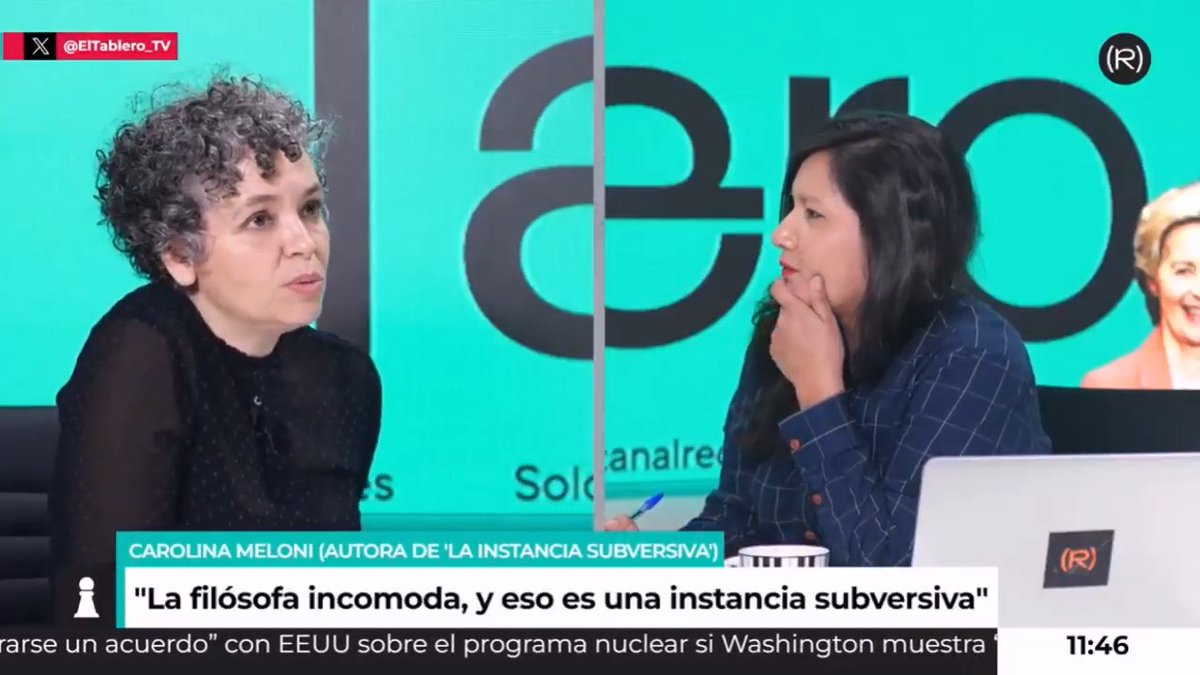 "Platón está hoy en nuestras fronteras. Platón está hoy en la dicotomía entre vidas vivibles y vidas invivibles. Platón está en un sistema racista estructural" Carolina Meloni, autora de 'La instancia subversiva' 👇🏽 📺 EL TABLERO |