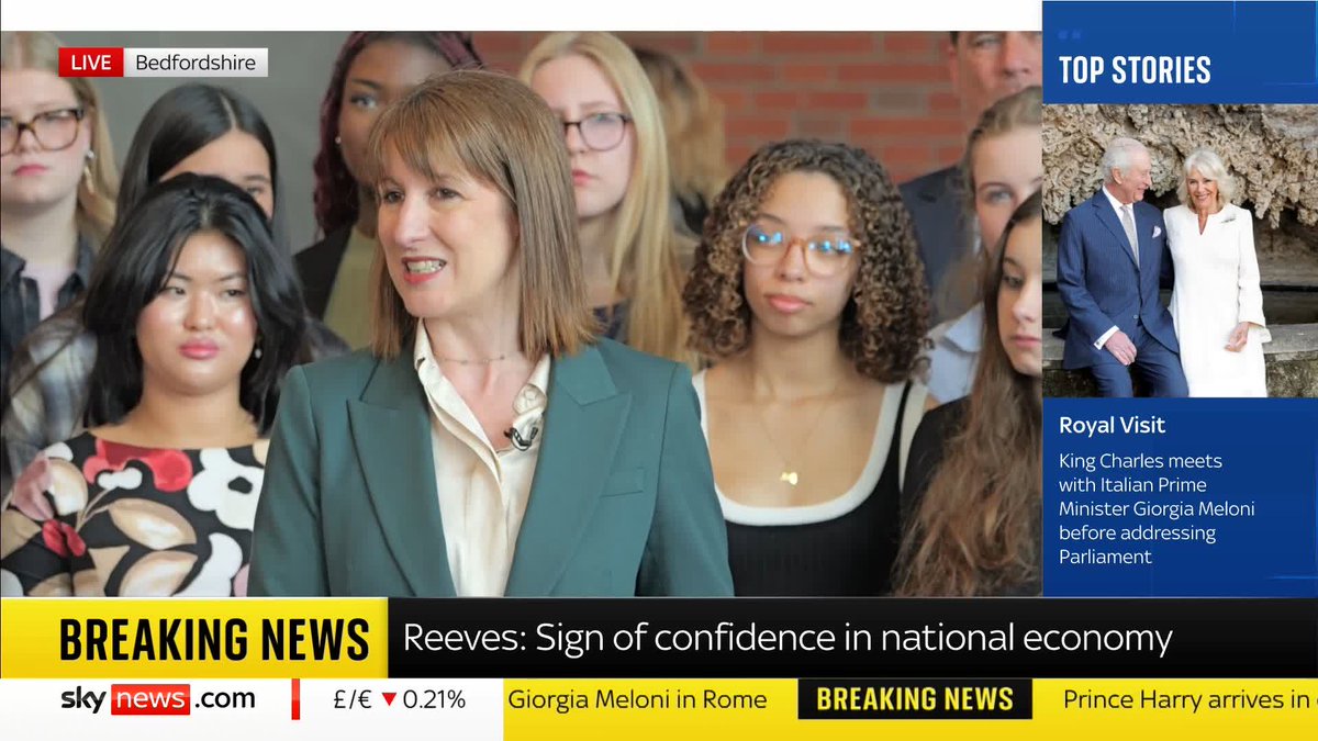 'The fact that Universal have chosen Bedfordshire is a sign of confidence in the economy.' Rachel Reeves celebrates Europe's first Universal theme park which will open in the UK. 📺 Sky 501 and YouTube
