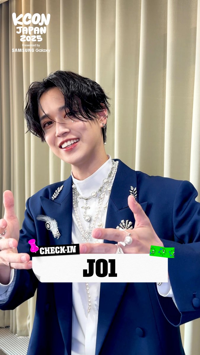 [#KCONJAPAN2025] #JO1 CHECK-IN お前、俺の仲間になれ…🤝 KCONerと仲間になりたいJO1からのメッセージ到着💌 - ✅ KCONに関するもっと多くの情報は Mnet Plus App / - KCON JAPAN 2025 MAY 9-11 Makuhari Messe Let's #KCON
