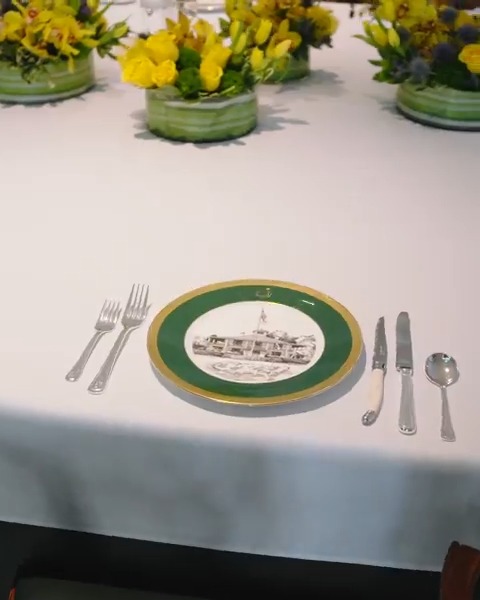 Perfect preparation and nothing less for the Champions Dinner. #themasters