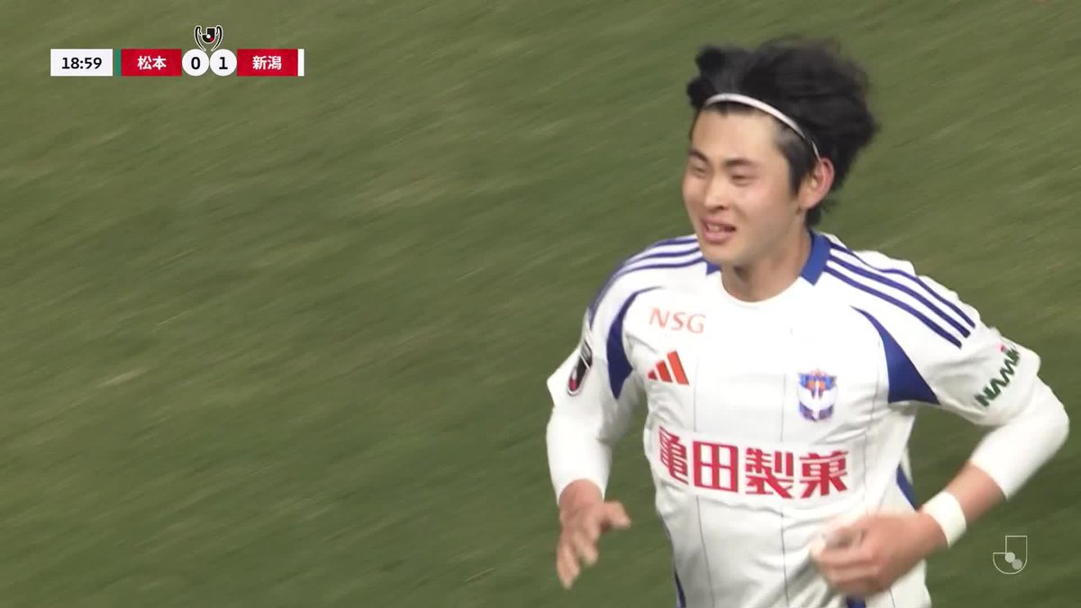 🎦 ゴール動画 🏆 ＪリーグYBCルヴァンカップ 第2回戦 🆚 松本vs新潟 🔢 0-1 ⌚️ 19分 ⚽️ 笠井 佳祐（新潟) #ルヴァンカップ