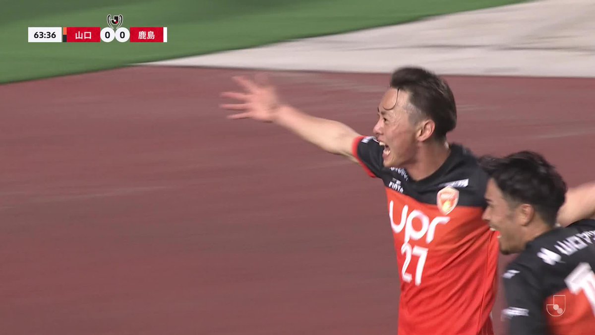 デザインされたFKから #小澤亮太！🔥 🎦 ゴール動画 🏆 ＪリーグYBCルヴァンカップ 第2回戦 🆚 山口vs鹿島 🔢 1-0 ⌚️ 64分 ⚽️ 小澤 亮太（山口) #ルヴァンカップ