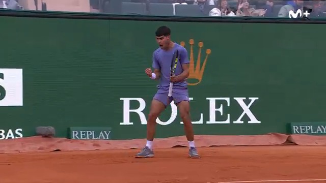 🤪 QUÉ BARBARIDAD No hay passing imposible para Carlos Alcaraz. #LaPistaDelTenis