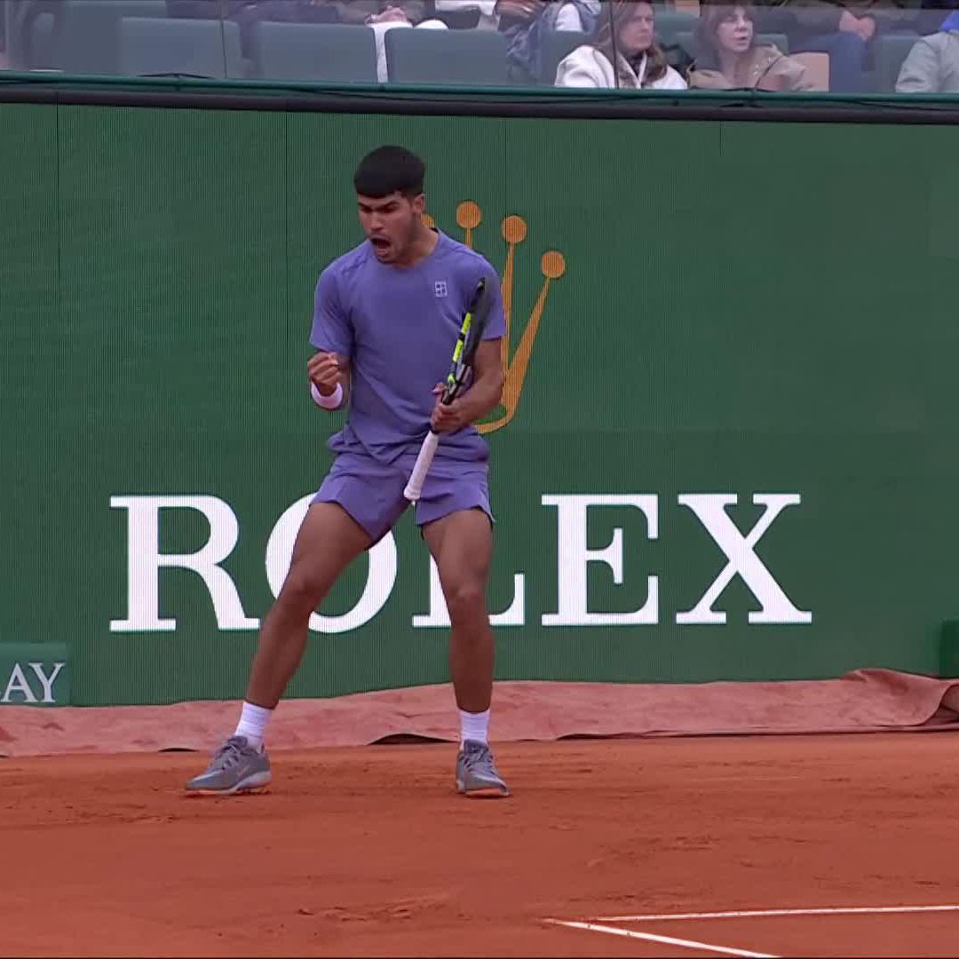 Scintillating 🤩 Carlos Alcaraz #RolexMonteCarloMasters