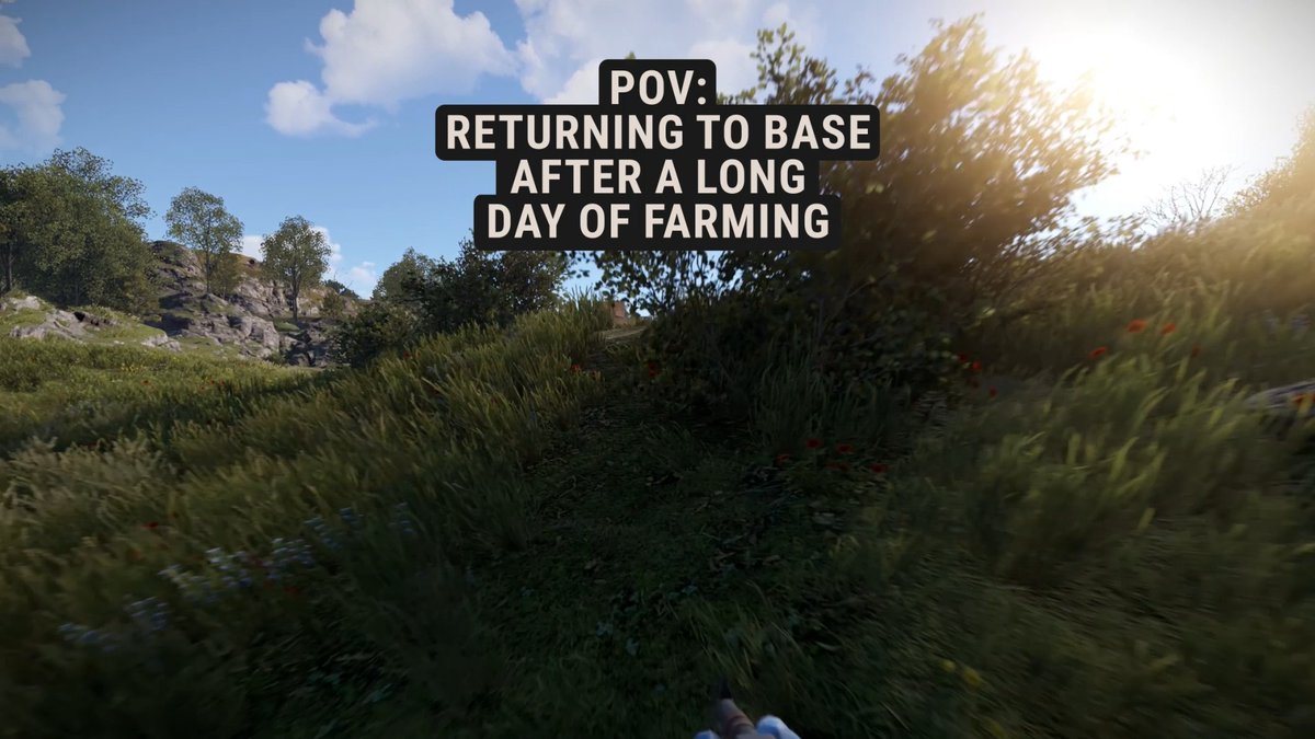 POV: Returning to your base after a long day farming! ⛏️🪨🪵