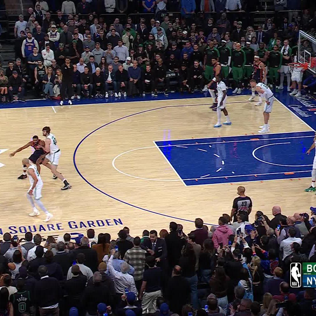 Mikal Bridges hit one of the biggest shots in the Knicks game last night, should have ended it But KAT then stupidly fouled Tatum on a 3 &amp; OG stupidly did NOT foul Tatum &amp; gave up a three If you only focus on the negative, you’ll only see negatives