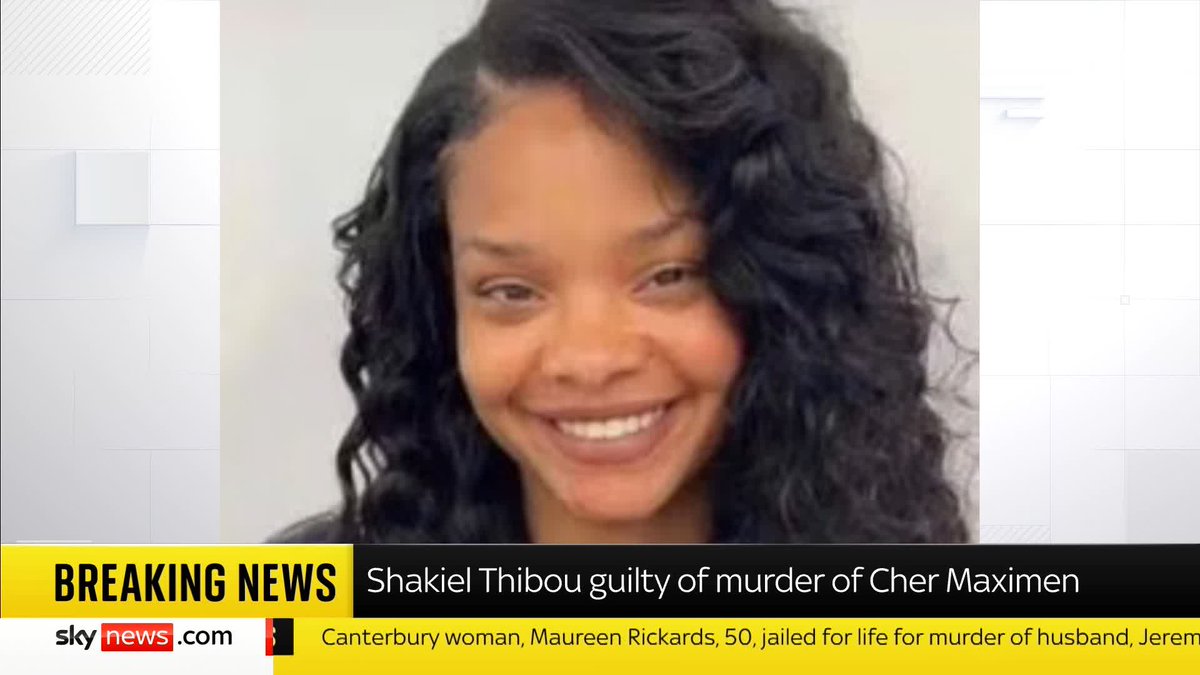 BREAKING: Shakiel Thibou has been found guilty of murder of Cher Maximen at Notting Hill Carnival. 📺 Sky 501, Virgin 602, Freeview 233 and YouTube
