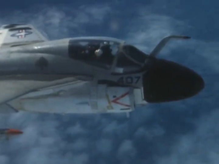Working on some footage of the USS Coral Sea and got distracted by this inflight footage of A-6A Intruders and friends with close ups and a quick refueling shots from Jan 15, 1967. Looks like a party going on in one of the Intruders. Enjoy. ๐ค๐