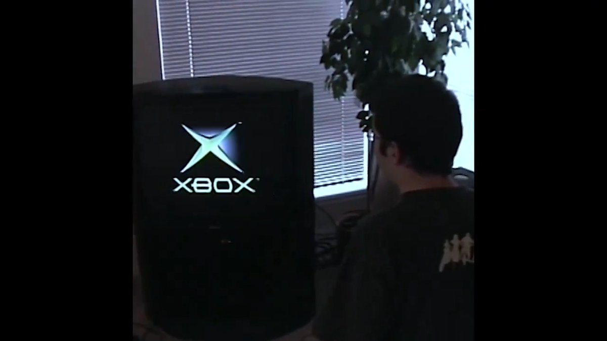 Booting up Xbox for the first time (2001)