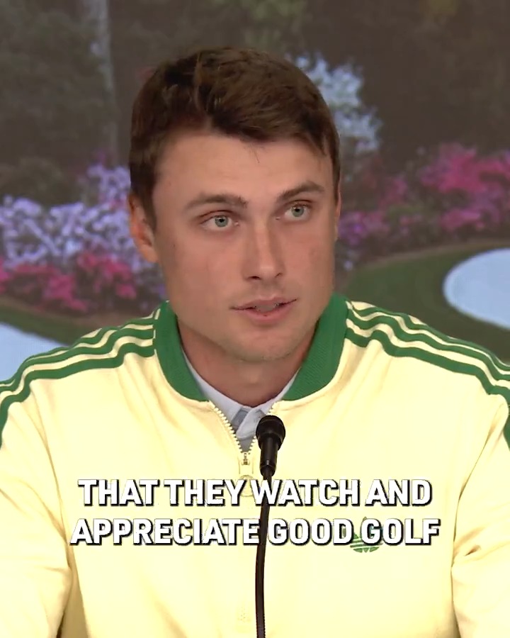 No phones. No cameras. All eyes are on the course at the Masters.