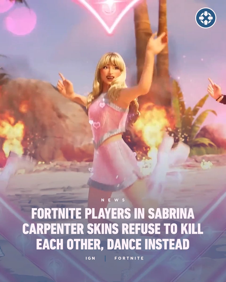 Sabrina Carpenter has joined the ranks in Fortnite, and she's bringing peace and love to the battle royale.