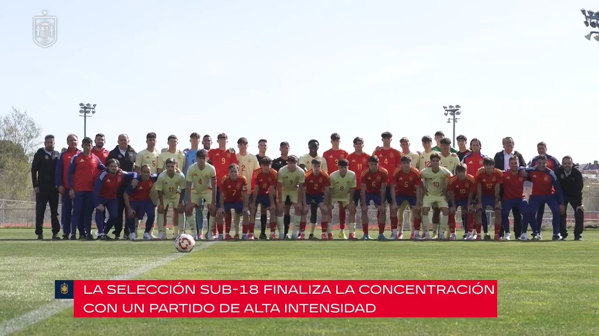 💪🏼 ¡¡𝗦𝗘𝗚𝗨𝗜𝗠𝗢𝗦 𝗖𝗥𝗘𝗖𝗜𝗘𝗡𝗗𝗢!! La Sub-18 de David Tenorio finaliza la concentración de Las Rozas con un partido de alta intensidad. ℹ️ #NuestraBase | #Sub18