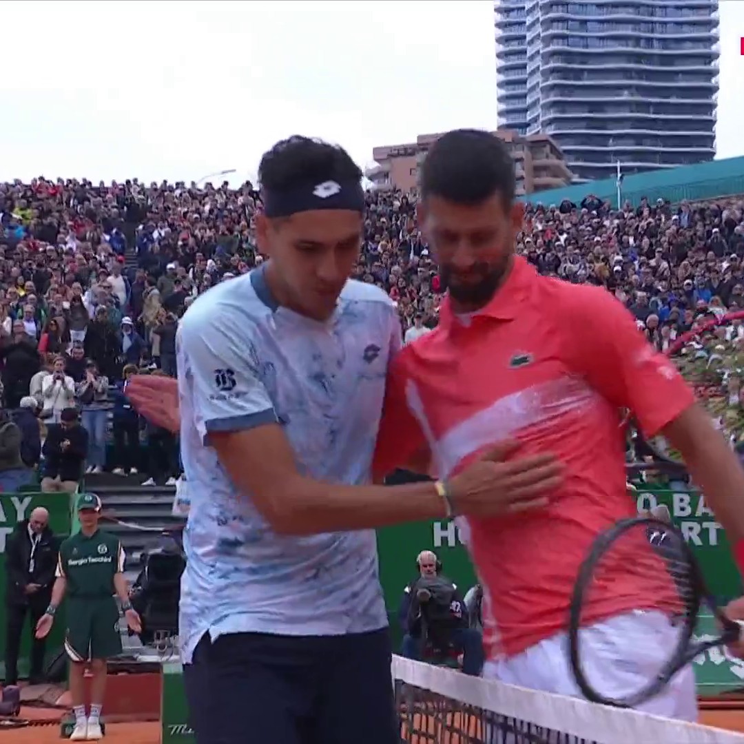 😮 C'est déjà fini pour Djokovic à Monte-Carlo ! L'homme aux 24 tournois du Grand Chelem est éliminé par Tabilo en deux sets et 1h27 (6-3, 6-4) #RolexMonteCarloMasters #HomeOfTennis