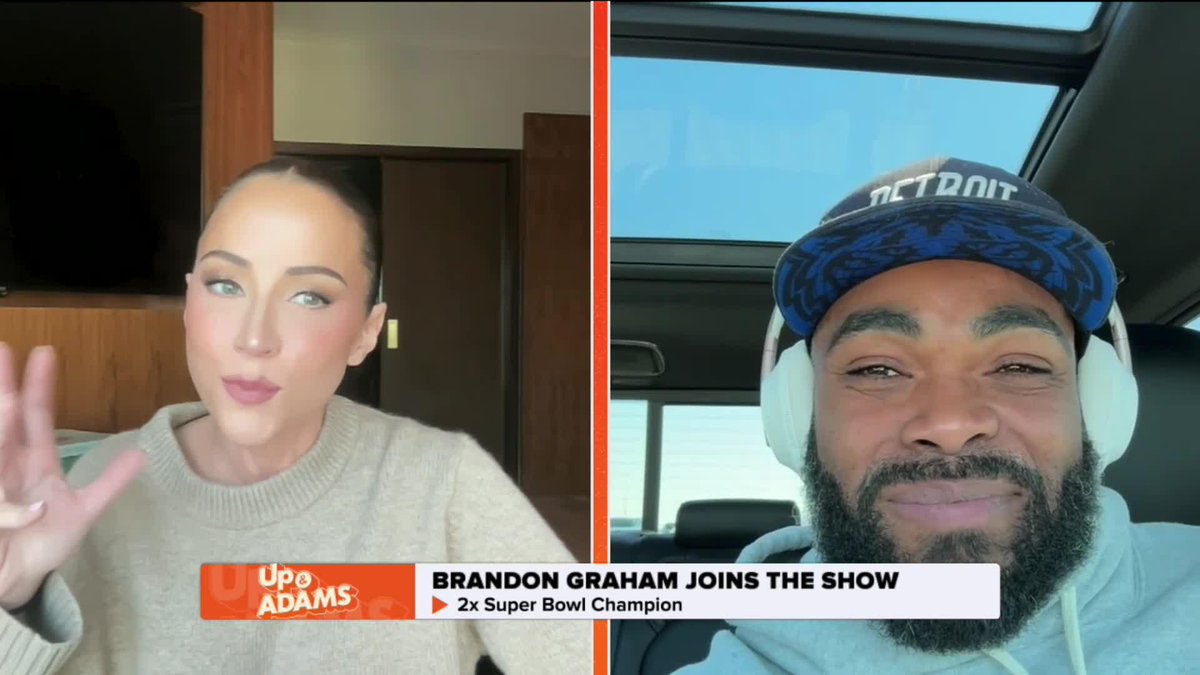 Brandon Graham on the Eagles being up 34-0 against the Chiefs in Super Bowl LIX "I was laughing. We were on the sideline trying to hold it in" 😂 Kay Adams | Brandon Graham