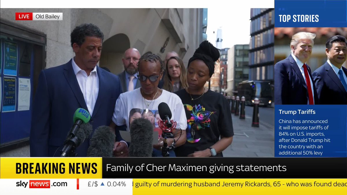 BREAKING: The family of Cher Maximen give a statement after a man was found guilty of her murder while she was attending Notting Hill Carnival with her three-year-old daughter. 📺 Sky 501, Virgin 602, Freeview 233 and YouTube