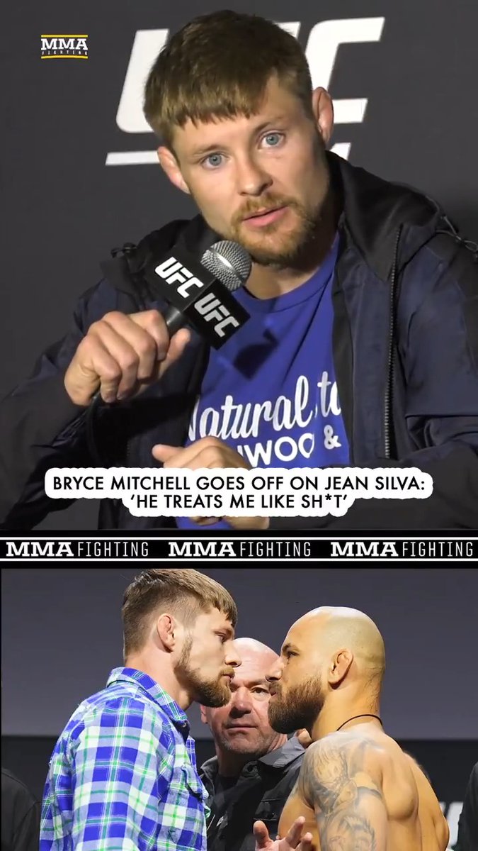 Bryce Mitchell had a *a lot* to say about how Jean Silva is hyping up their fight at #UFC314: "He treats me like total sh*t. … How did he act towards me? Did he act like he loved me?"