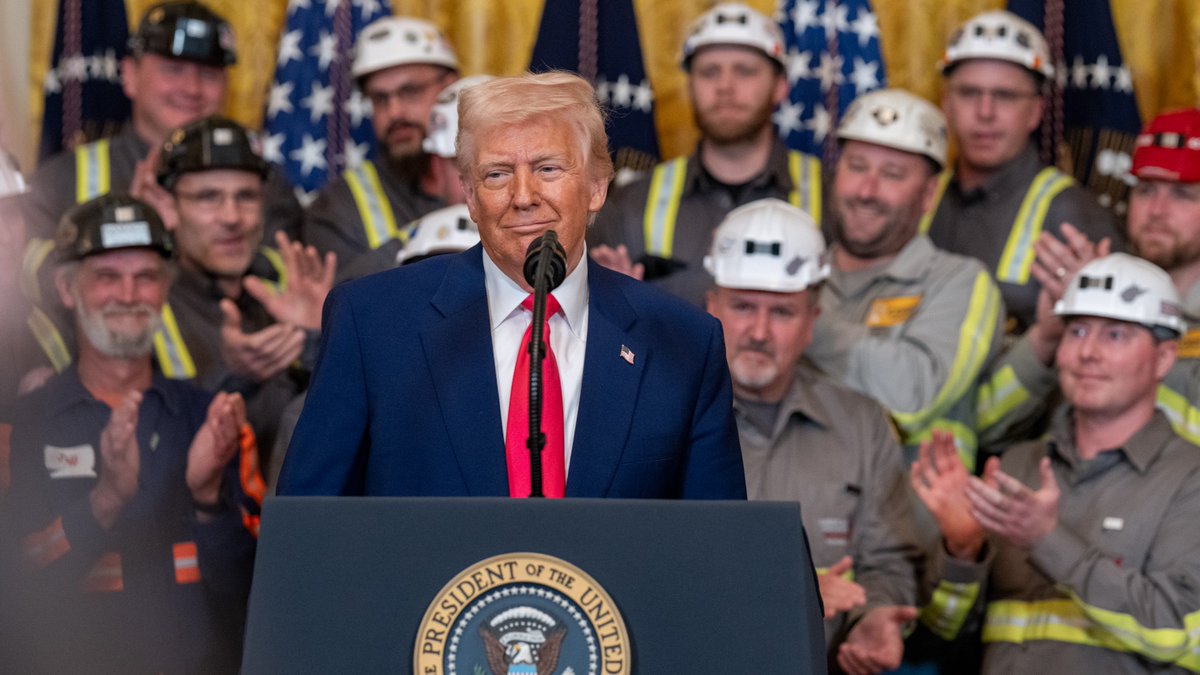 "We're taking historic action to help American workers, miners, families, and consumers. We're ending Joe Biden's war on beautiful, clean coal once and for all, and we're gonna put the miners back to work." –President Donald J. Trump 🇺🇸